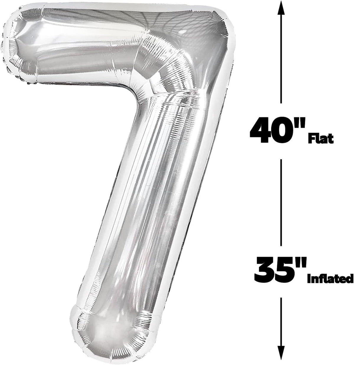 Silver Number 27 Birthday Balloon 40 Inch, Digital Balloons for 27 Party Celebration Decorations