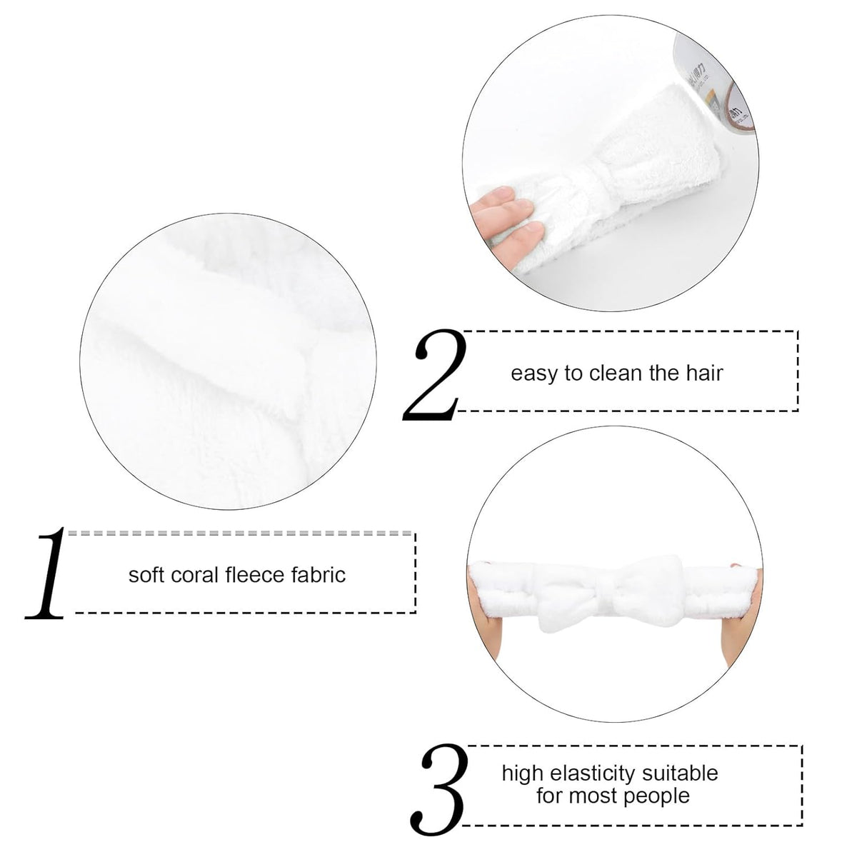 Semato Bachelorette Party Favor Set Bride and Bridesmaid Spa Headband Skincare Headbands for Women