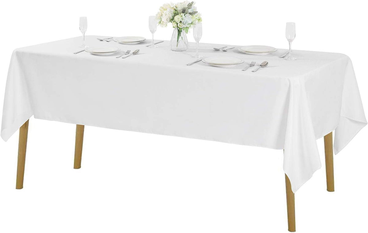 Rectangle Tablecloth 60x102 inch Washable Polyester Fabric Table Cloth for Wedding Party Dining