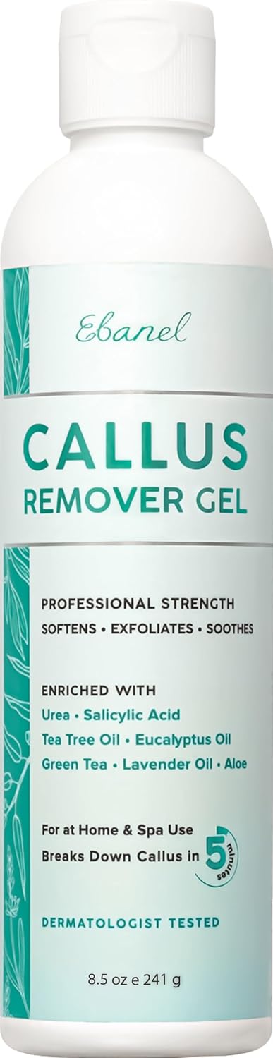 Ebanel Professional Callus Remover for Feet with 20% Urea, Epsom Salt, Salicylic Acid, Glycolic