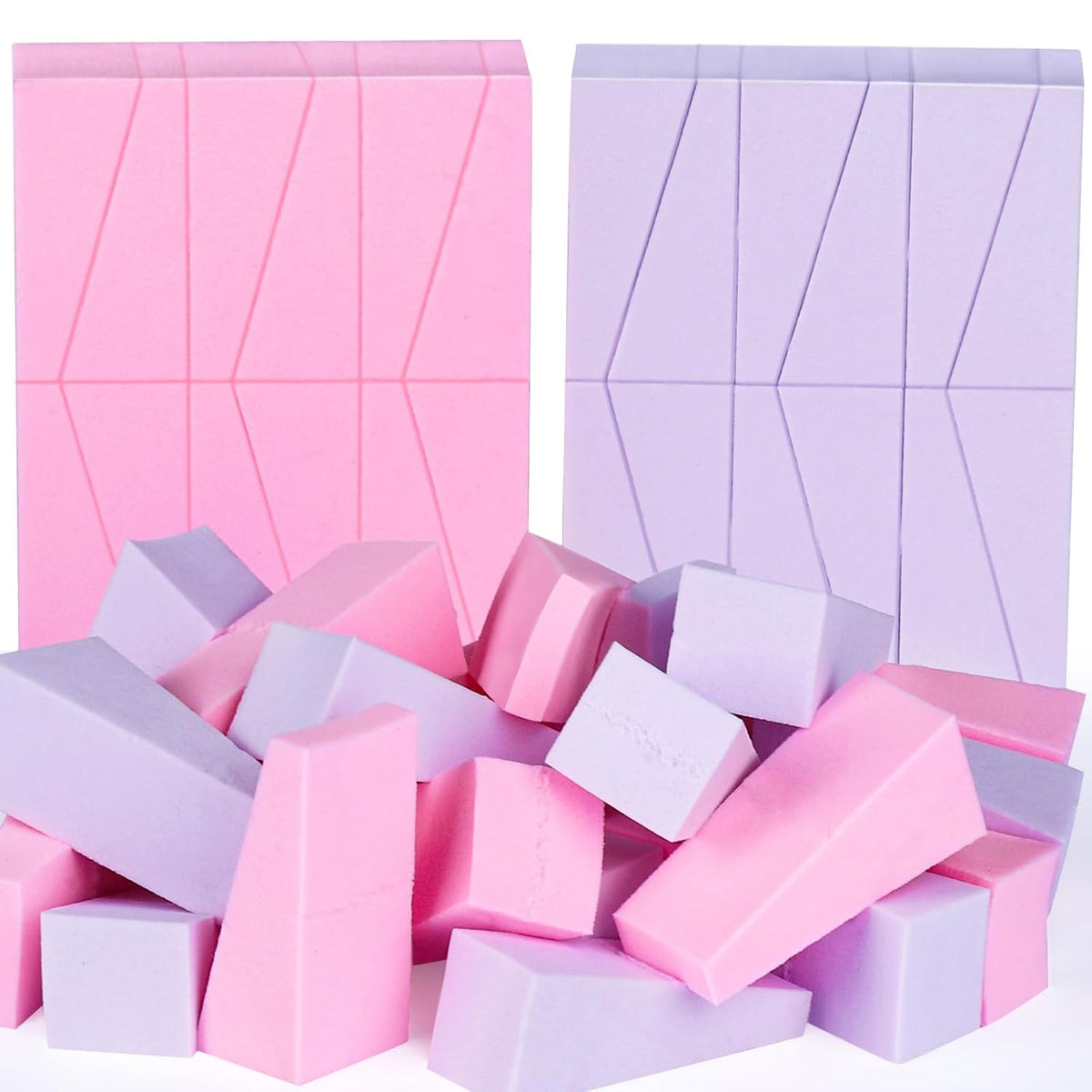 Teenitor 48 Pcs Makeup Sponges For Foundation, Latex Free Makeup Wedges Sponges For Liquid Cream
