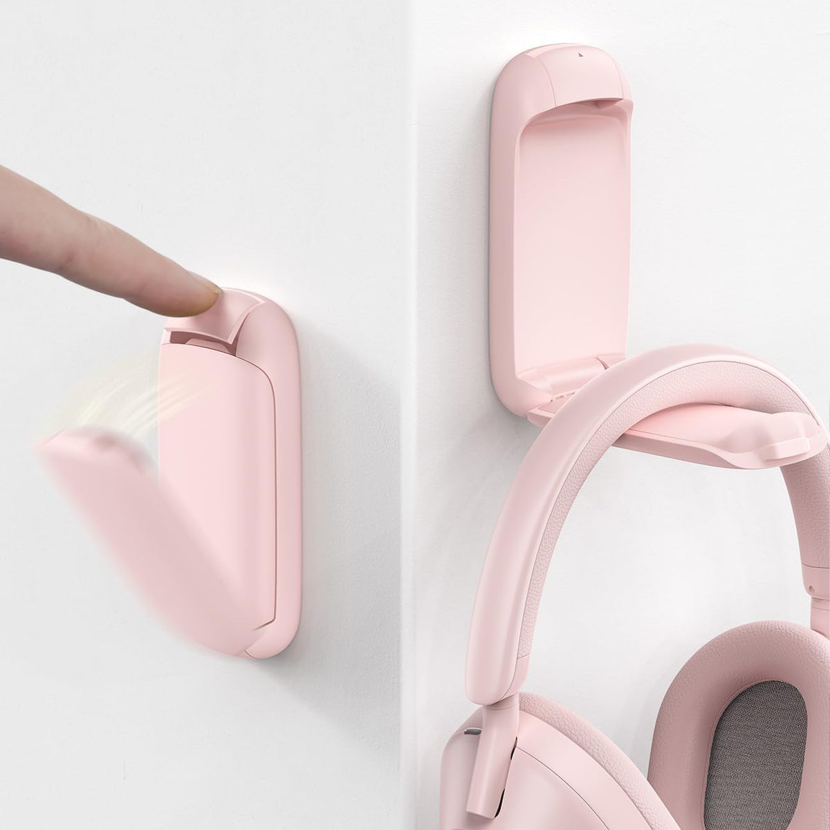 Lamicall Headphone Stand, Sticky Headset Holder - Foldable Headphone Holder Hook Mount, Adhesive