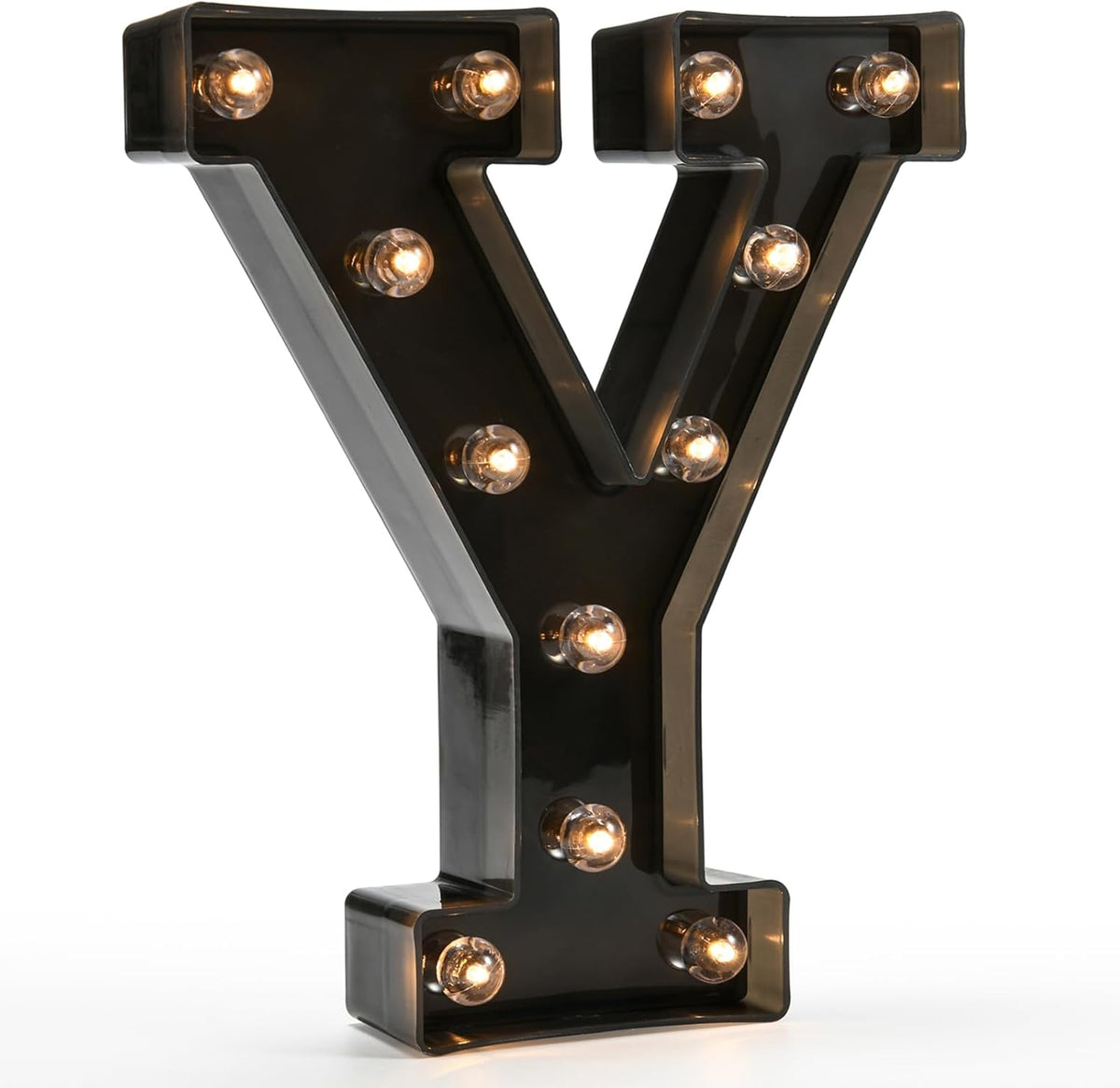 OYCBUZO Light Up Black Alphabet Marquee Letters Sign LED Marquee Number Lights Sign for Night Light