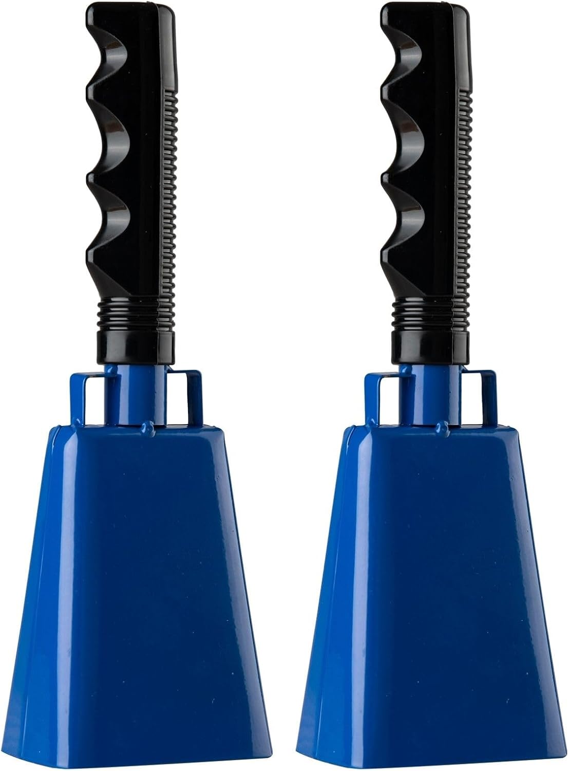 Steel Cow Bell with Handle 8 inch Cowbells Noise Makers, 2Pcs Large Cowbell for Sporting Events