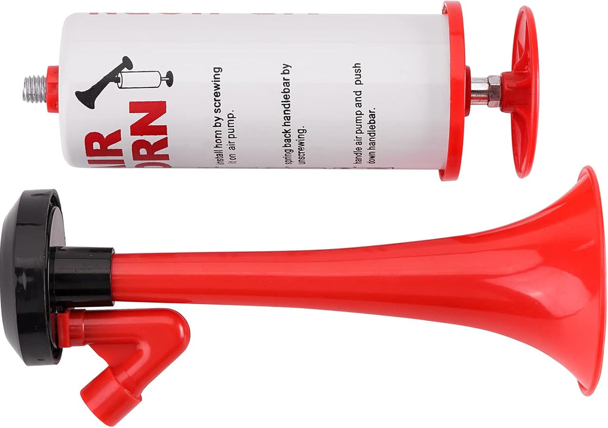2Pcs Handheld Air Horn, Aluminum Portable Handheld Air Pump Horn, Loud Noise Maker Safety Horn for