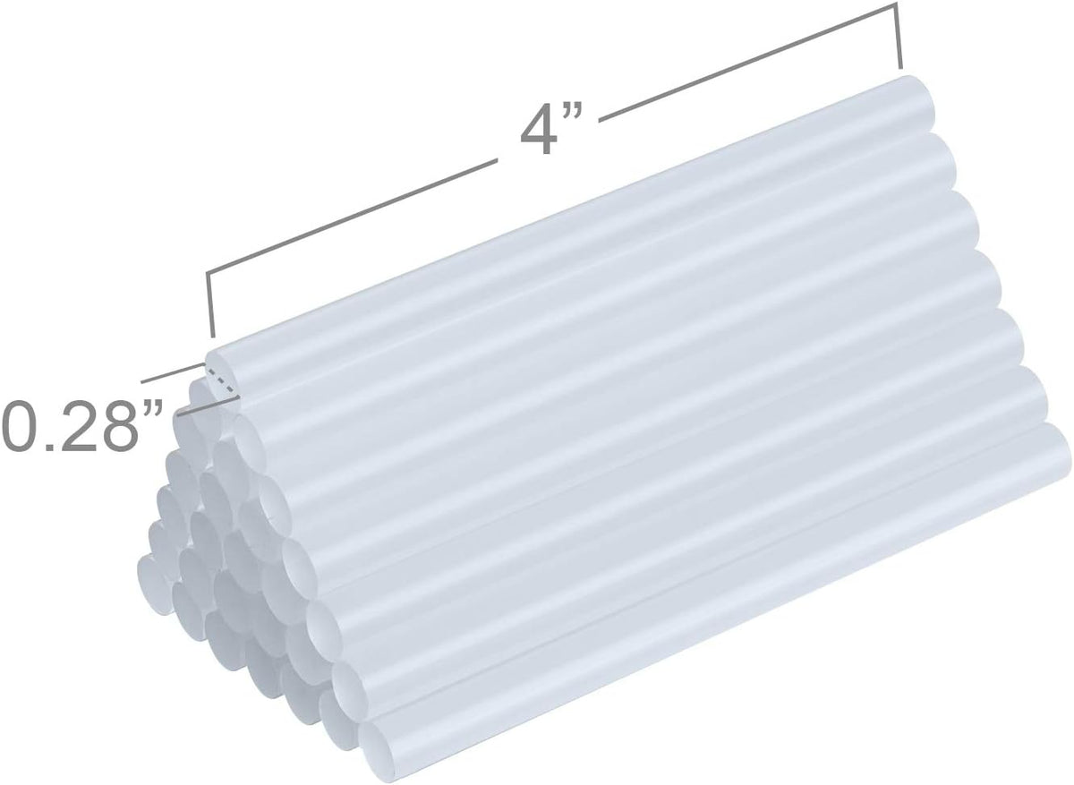FIXSY Hot Glue Gun Sticks Low Temp Low Melt Cool Glue, Mini Size 4" Long x .28" Diameter 5/16 7mm