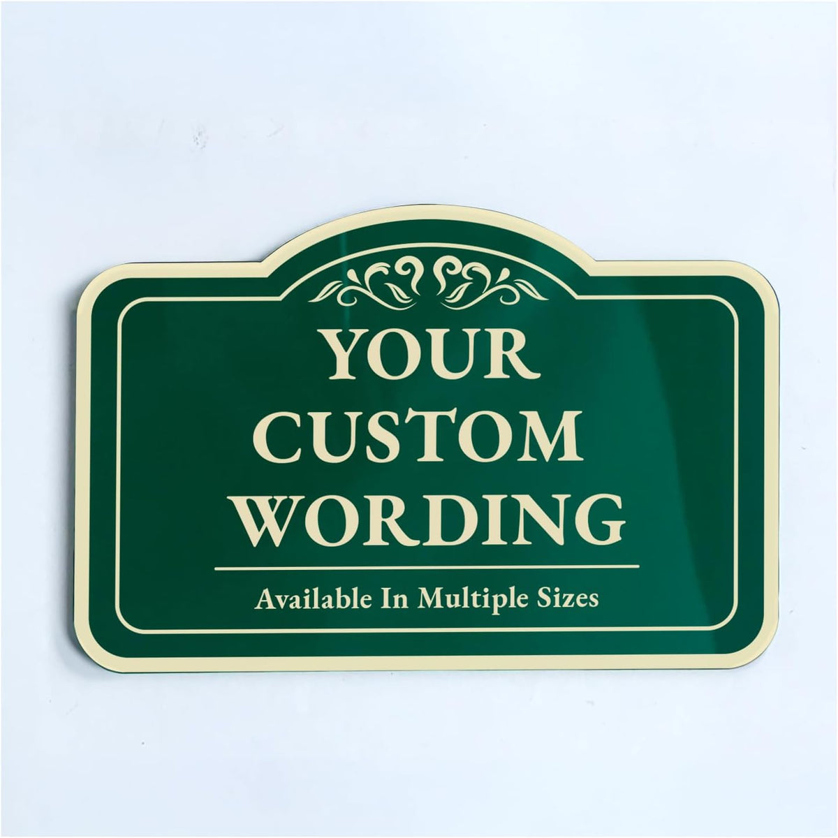 Customizable Outdoor Metal Sign - Personalized Aluminum - Driveway & Waterproof - Design No. 1