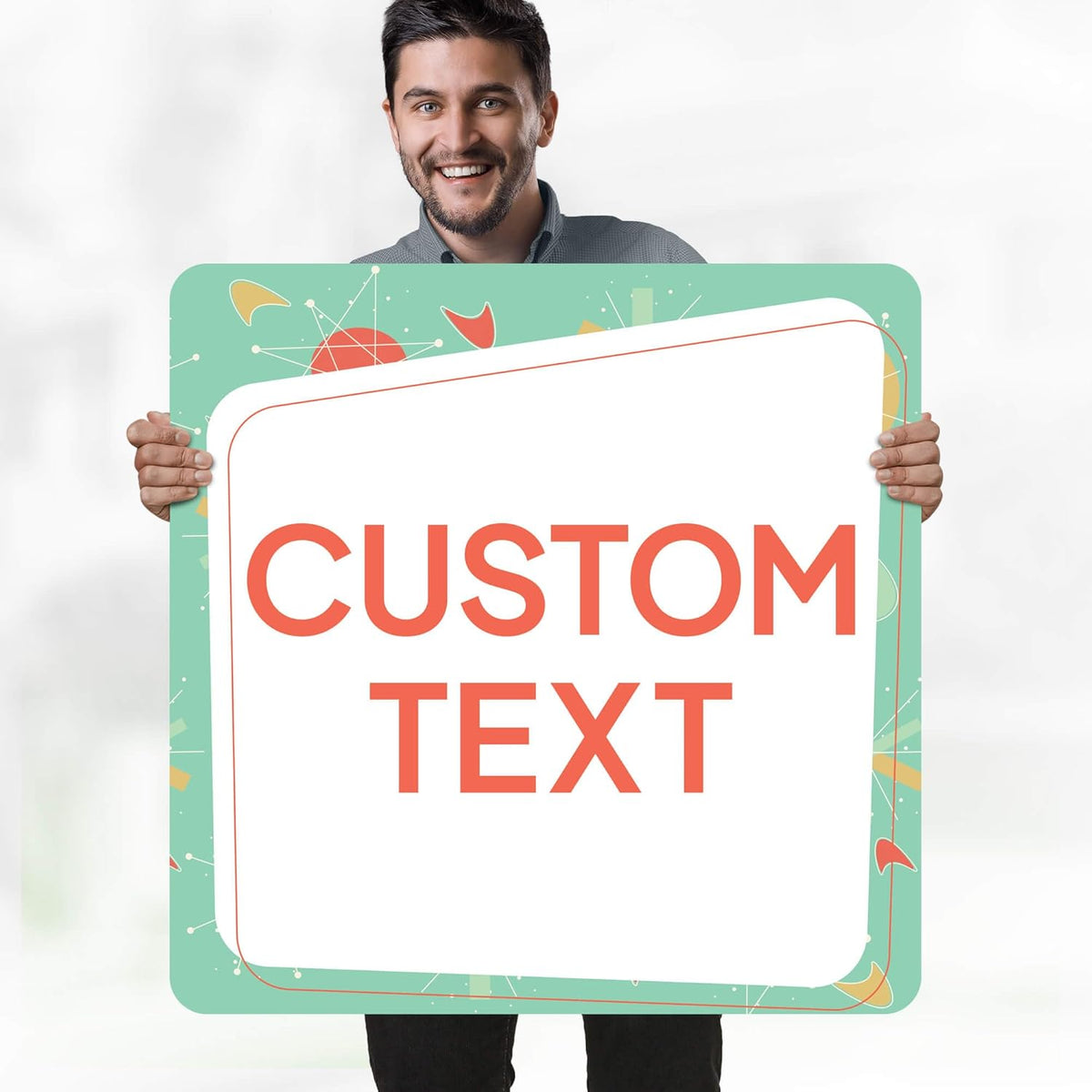 Custom Sign, Custom Street Sign, 11 Font Colors, 13 Font Styles, 4 Hole Options, 22 Sizes, 30x30