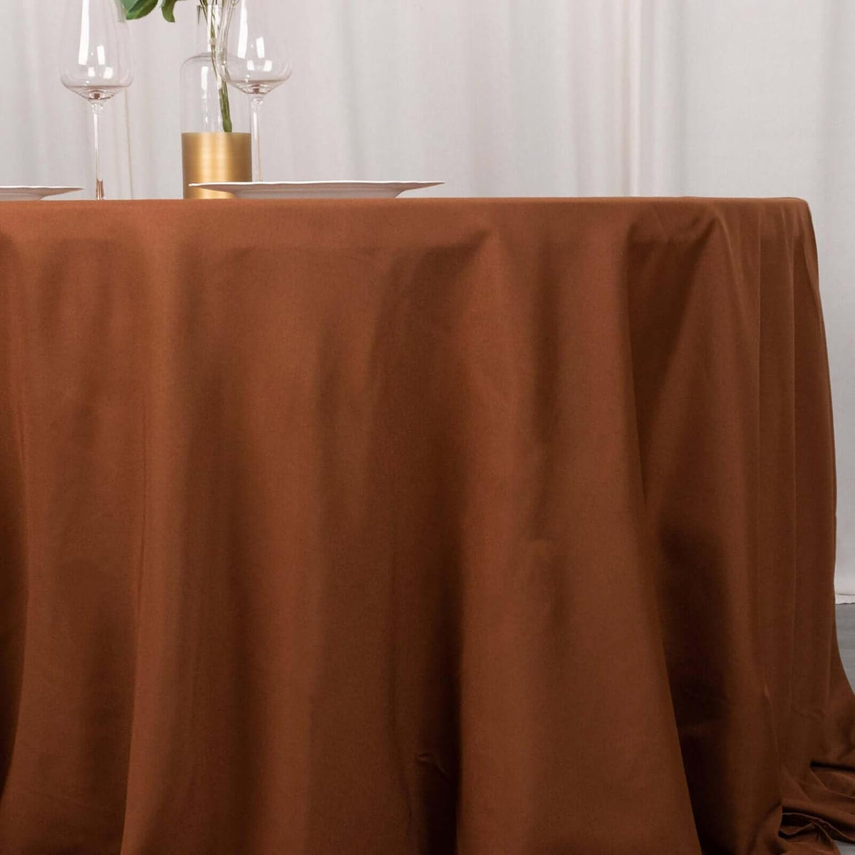 Efavormart Round Tablecloth, 132 Inch Stain & Wrinkle Resistant Washable Table Cloth, Decorative