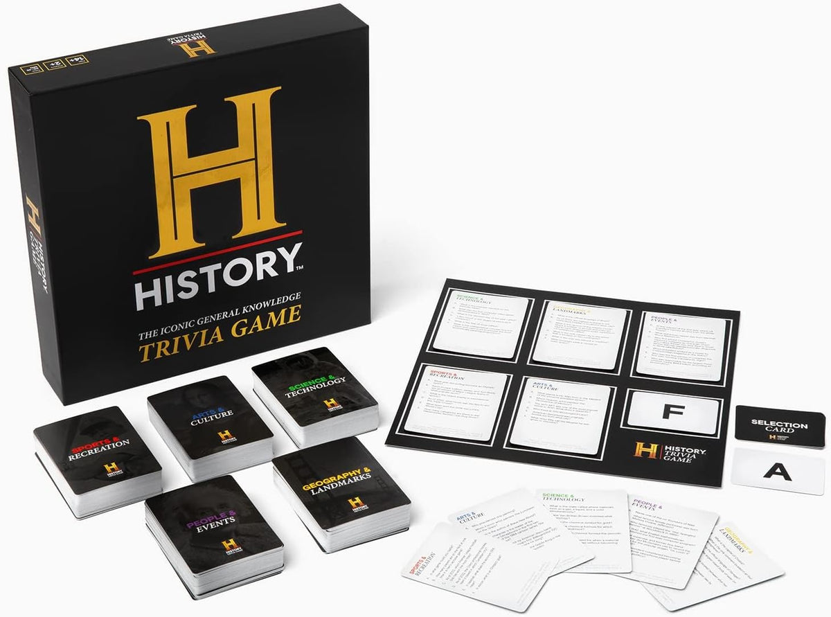 HISTORY Channel Trivia Game - 2000+ Fun General Knowledge Questions for Adults, Family and Teens in