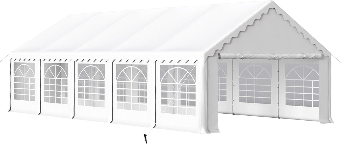 HERA'S PALACE 16'x 32' Outdoor Tents for Parties Large Canopy Tent with 12 Removable Sidewalls