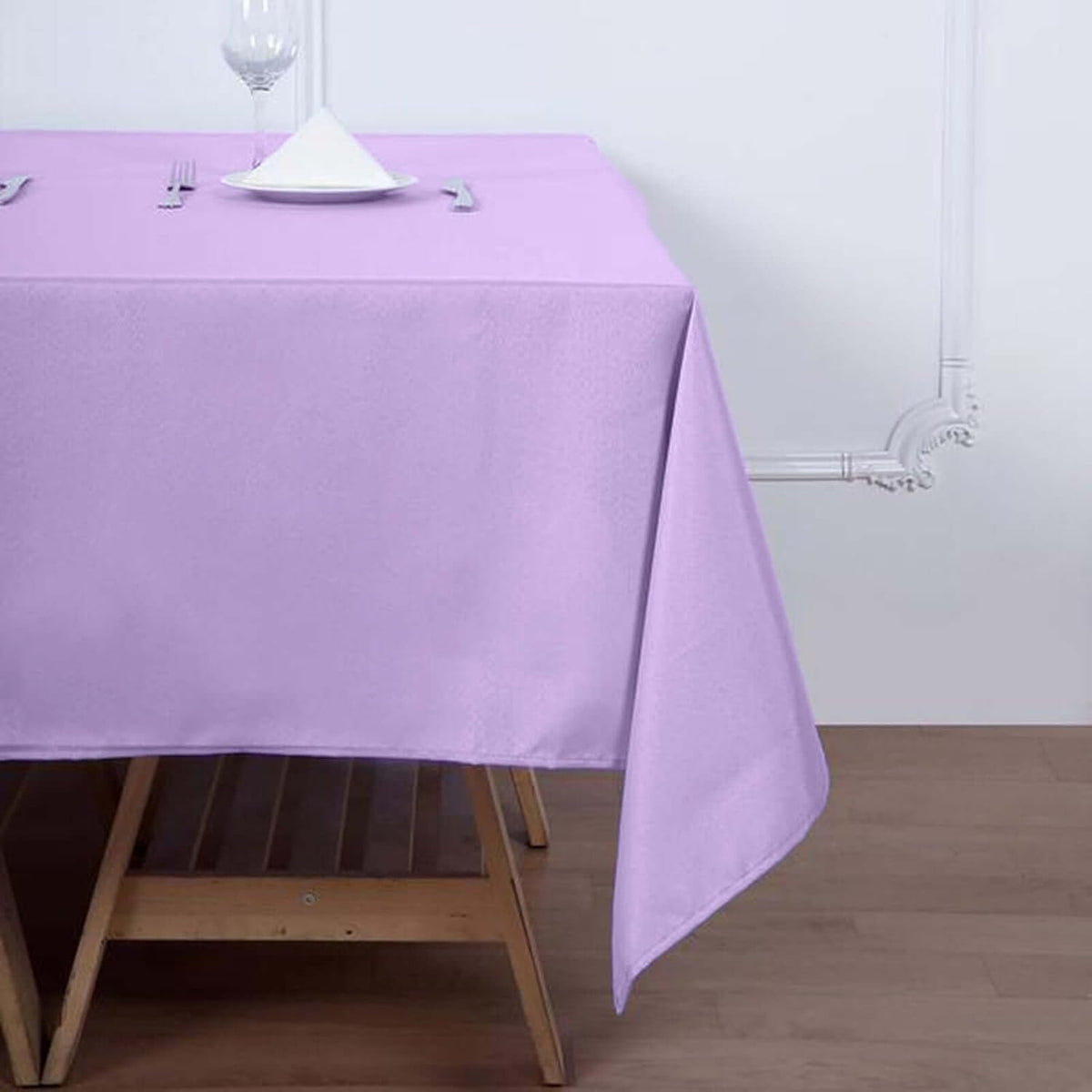 Efavormart 70" Lavender Square Polyester Tablecloth for Dining Table, Wedding, Party, Event