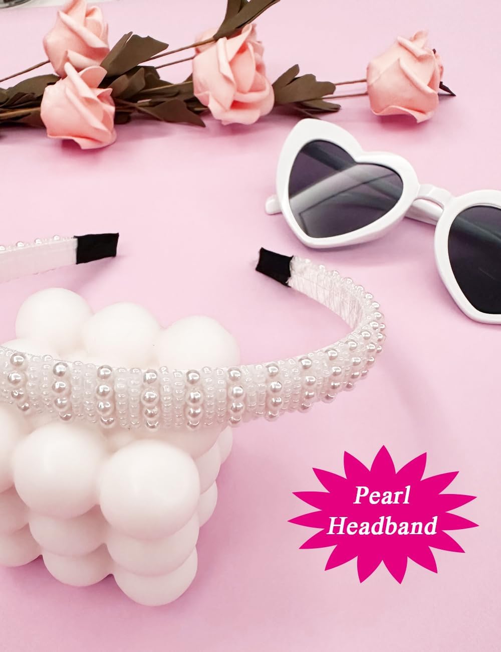 Bridal Veil with Headband Sash Glasses 4 PCS Bachelorette Party Decorations Bridal Shower Supplies
