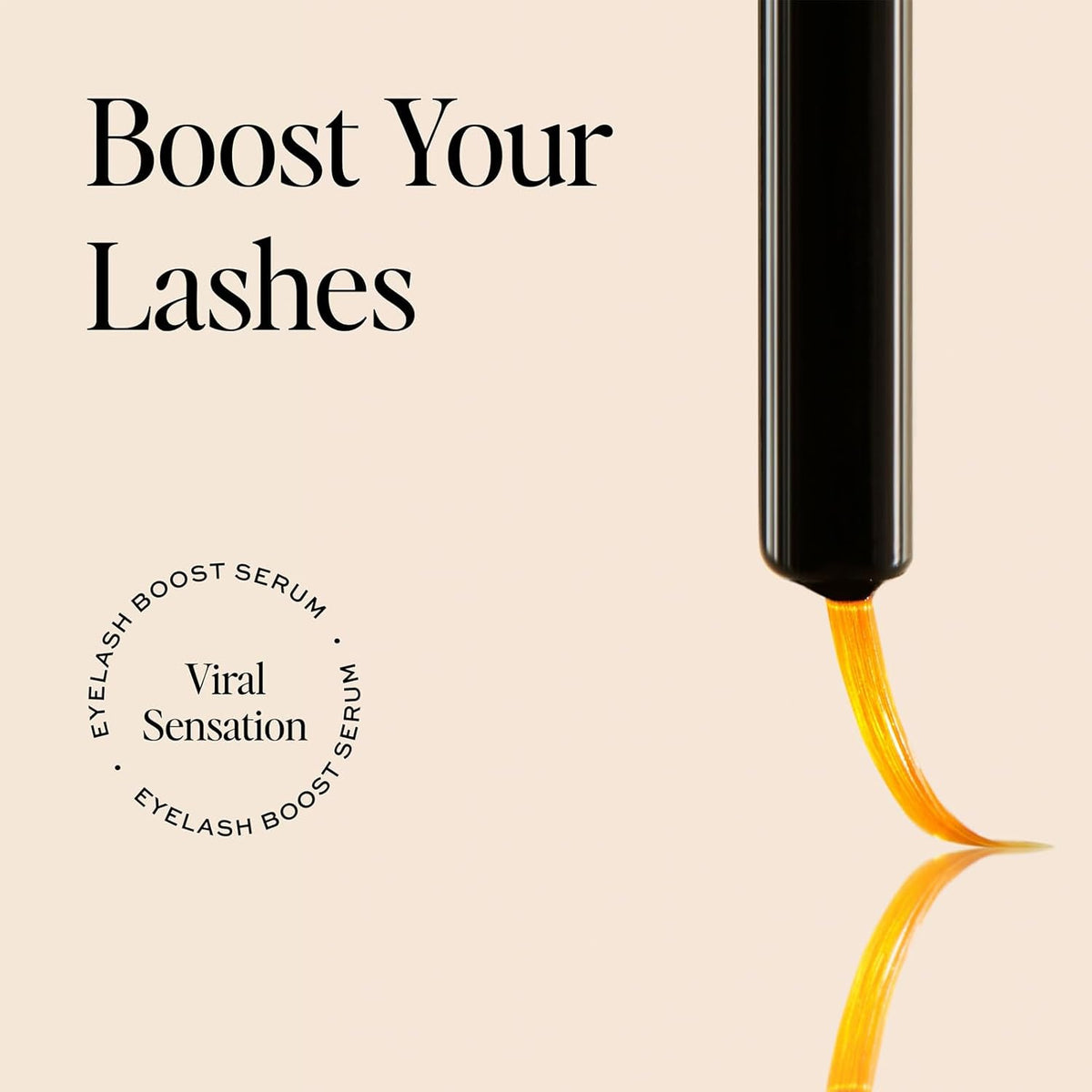 DIME Beauty Eyelash Boost Serum, Eyelash Growth Serum for Healthier, Longer, Thicker Eyelashes