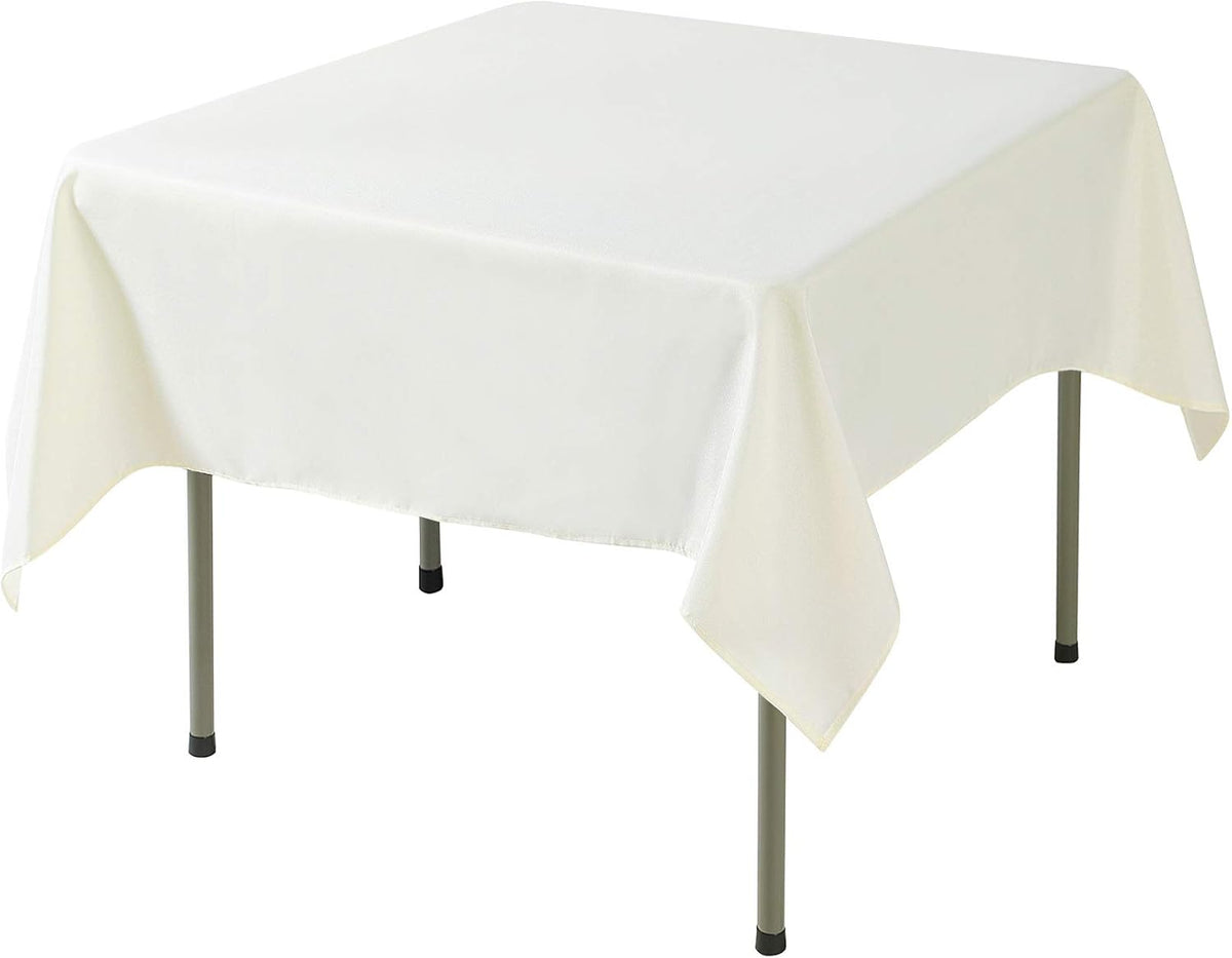 Cupuamon Square Tablecloth 70x70 inch Washable Polyester Fabric Table Cloth for Wedding Party