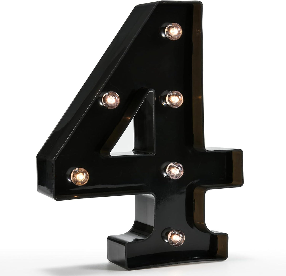 OYCBUZO Light Up Black Alphabet Marquee Number Sign LED Marquee Number Lights Sign for Night Light