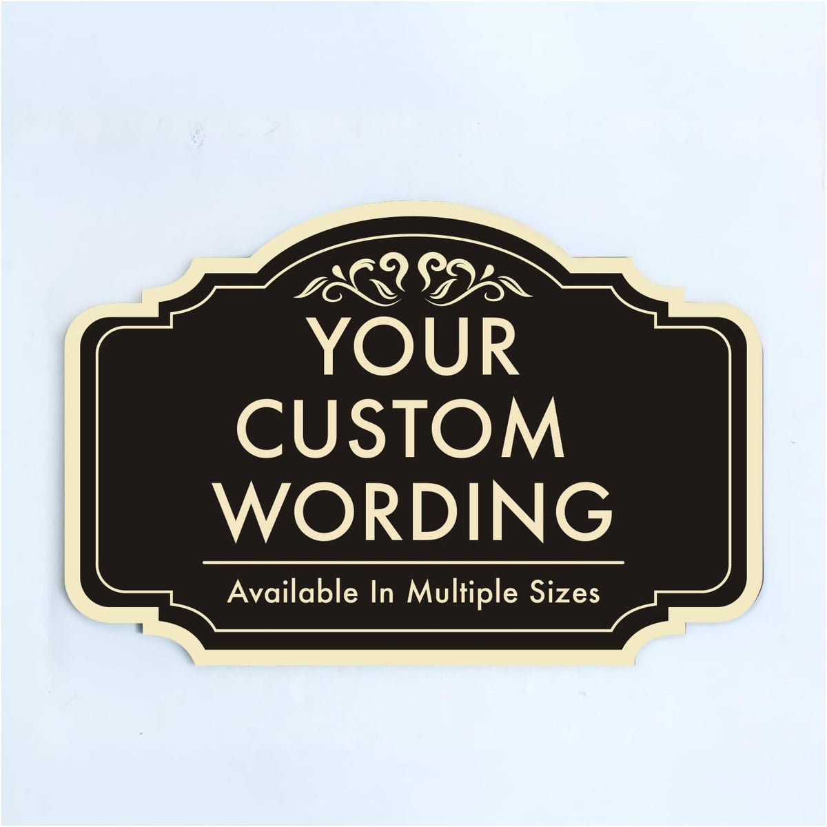 Custom Black Charcoal 36x24-inch Aluminum Outdoor Signs, Personalized Driveway, Waterproof Made in