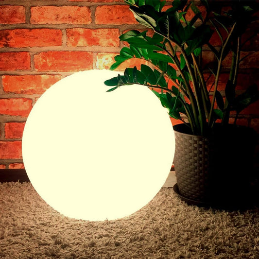 Globe Floor Lamp, 14-inch LED Ball Light with Remote,16 RGB Color Dimmable Rechargeable Nursery