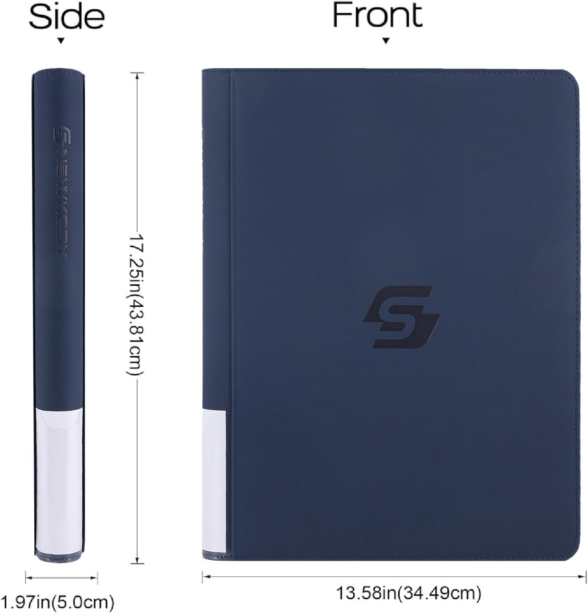 Snekdy premium 1024-pocket trading card binder, 16-pocket cards album, waterproof PU-leather Cover