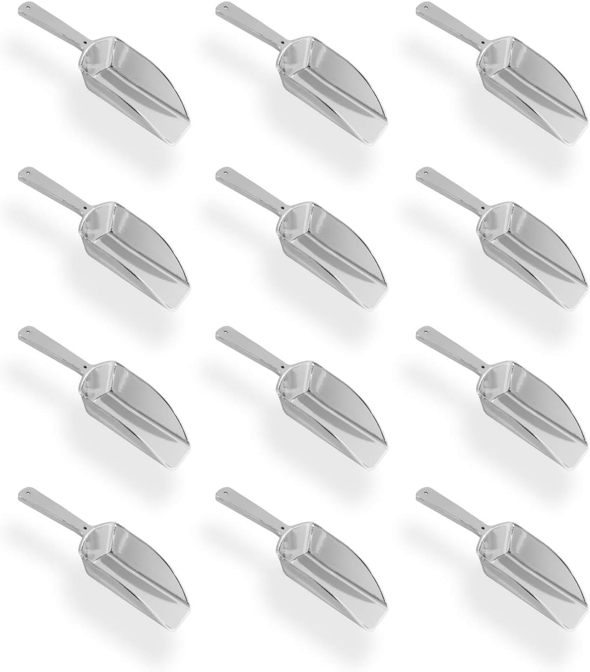 Super Z Outlet 5.5" Mini Acrylic Plastic Kitchen Scoops for Weddings, Candy Dessert Buffet, Ice