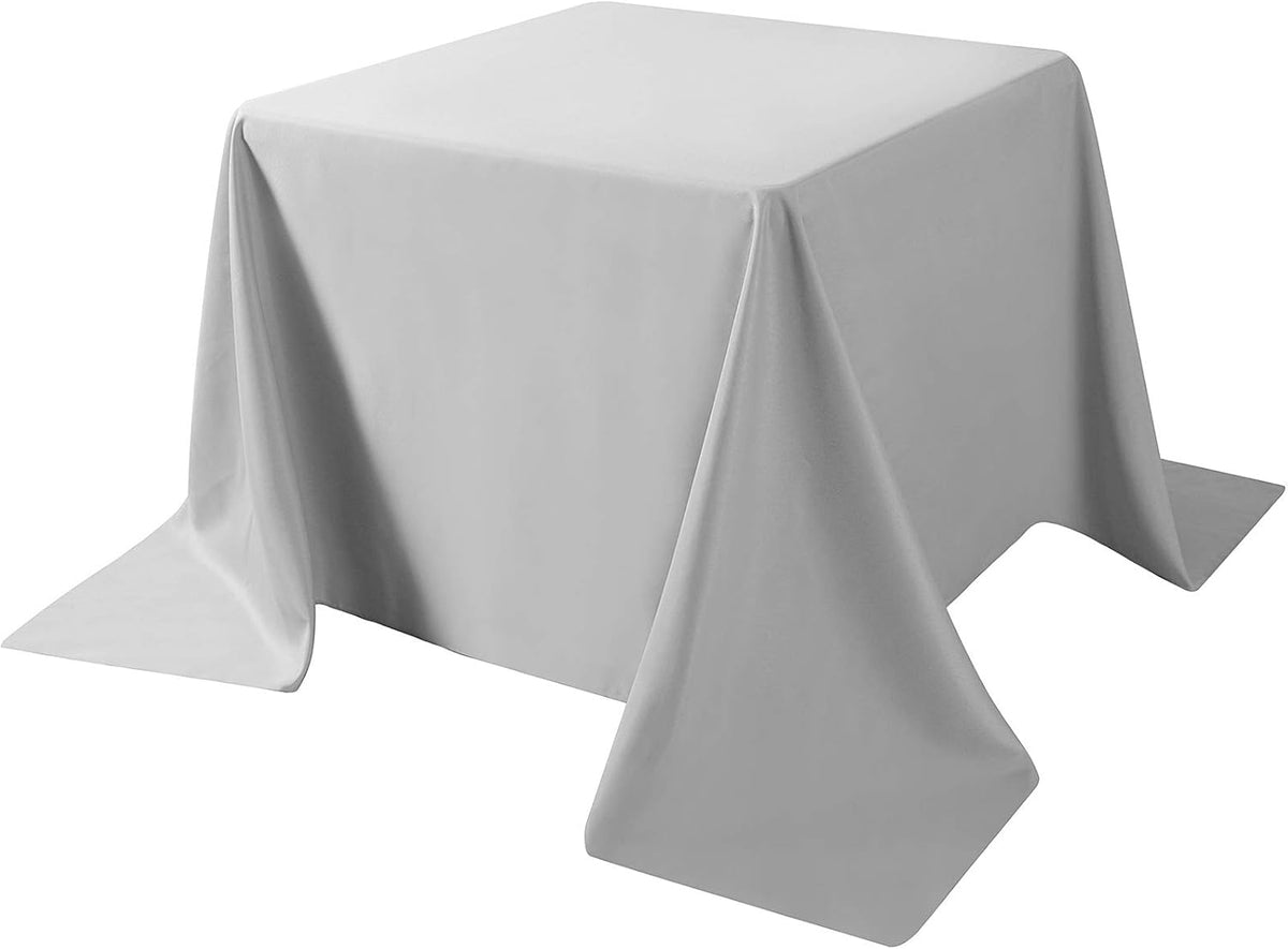 Cupuamon Square Tablecloth 90x90 inch Washable Polyester Fabric Table Cloth for Wedding Party