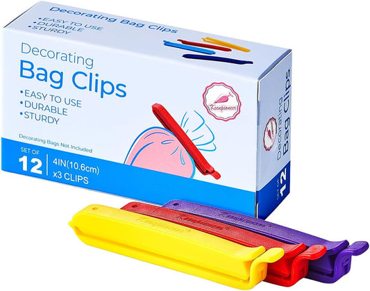 Keenpioneer Bag Sealing Clips for Food and Snack Storage, Decorating/Icing Bag Sealing Clips