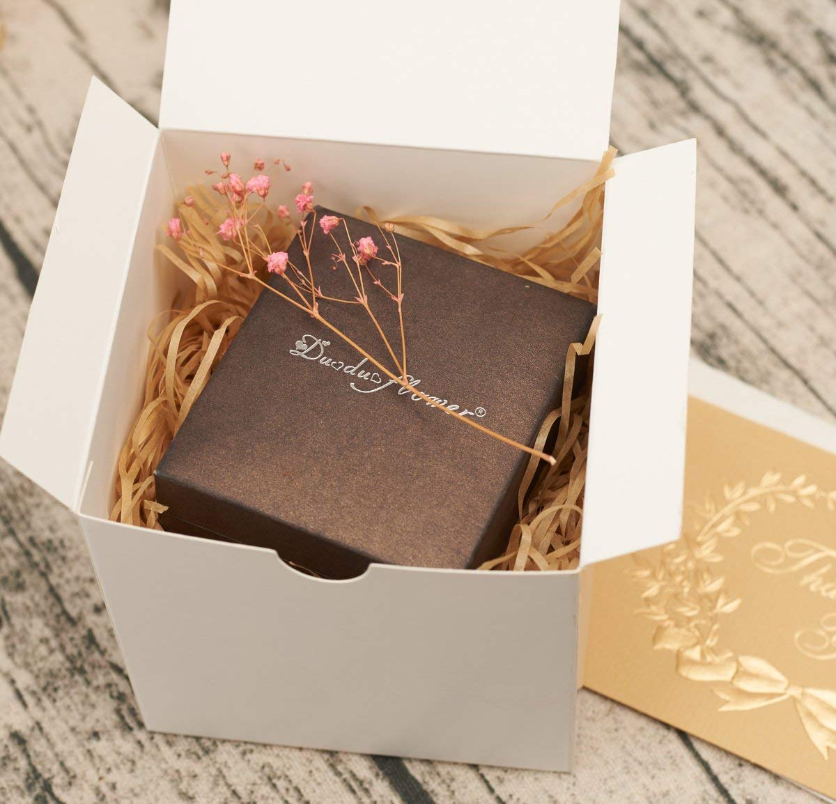 MESHA Small White Gift Boxes 4x4x4'' 10 Pack, Gift Boxes with Lids for Bridesmaid Gifts, Groomsmen