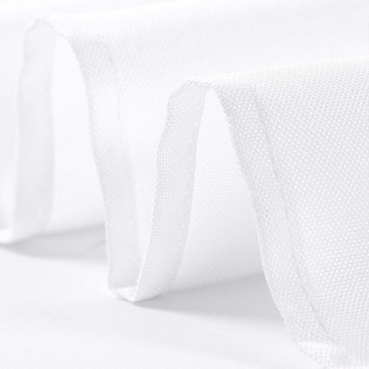 Ascoza 2pack 60x120 Inch White Rectangular Tablecloth 6 Feet Table Cloth in Polyester Fabric for