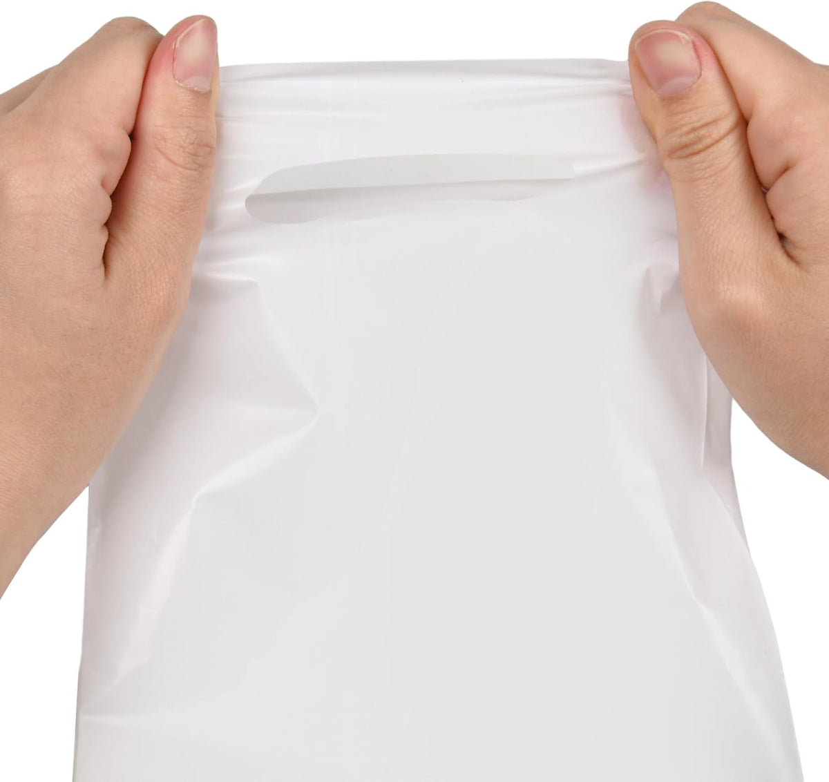 100 PCS White Small Gift Bags, 6"x8" Party Favor Goodie Bags, Treat Retail Pouches with Handle for