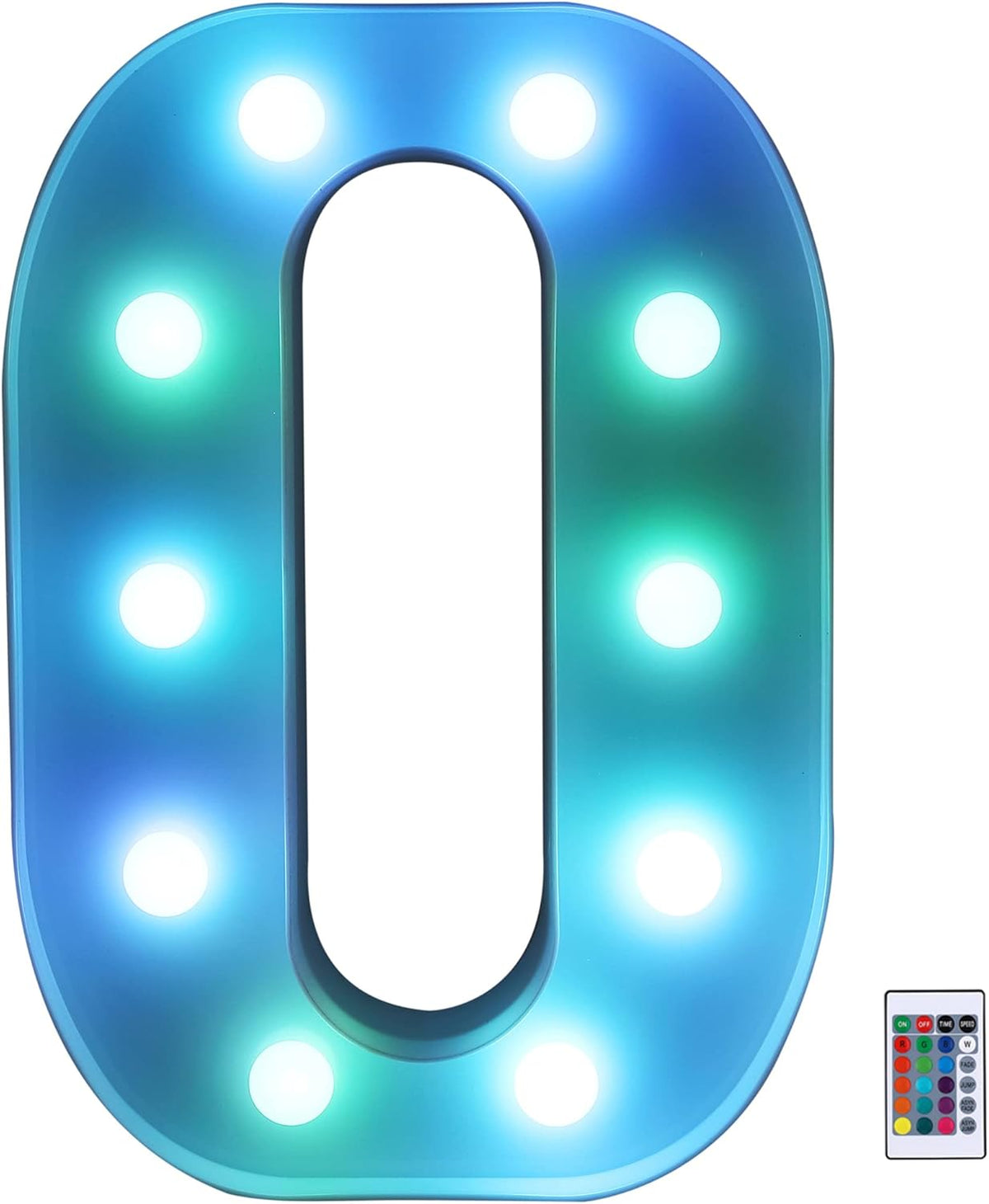Foaky Colorful LED Letter Lights with Remote,Marquee Light Up Letters Sign for Night Light