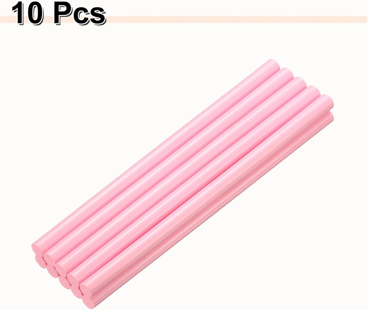 HARFINGTON 10pcs Hot Glue Sticks 0.43" Dia x 9.84" Long EVA Mini Hot Melt Adhesive Glue Stick for