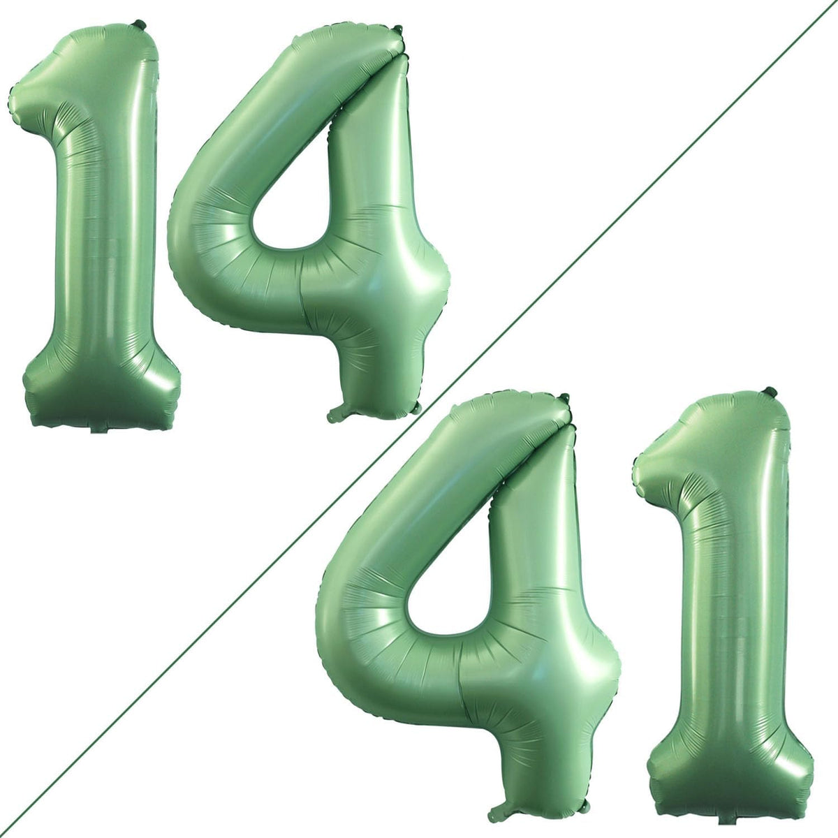 GOER Number 14 Balloons for 14th Birthday Sweet 14 Party Decorations,42 Inch Jumbo Foil Helium 41