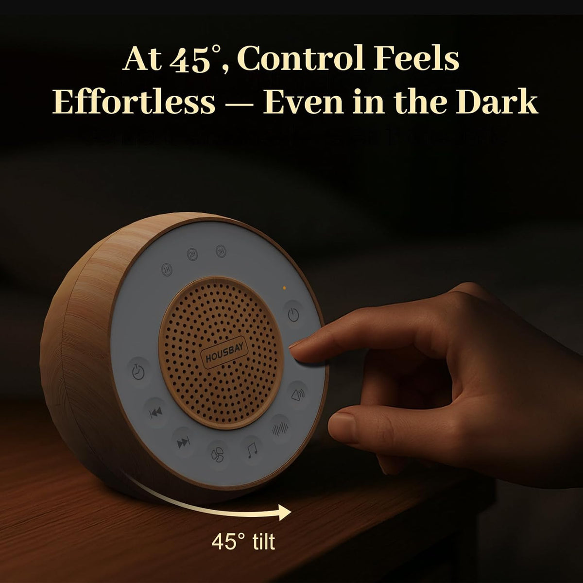 Housbay White Noise Sound Machine for Sleeping, 31 Soothing Sounds, Small Sleep Machine for Adults