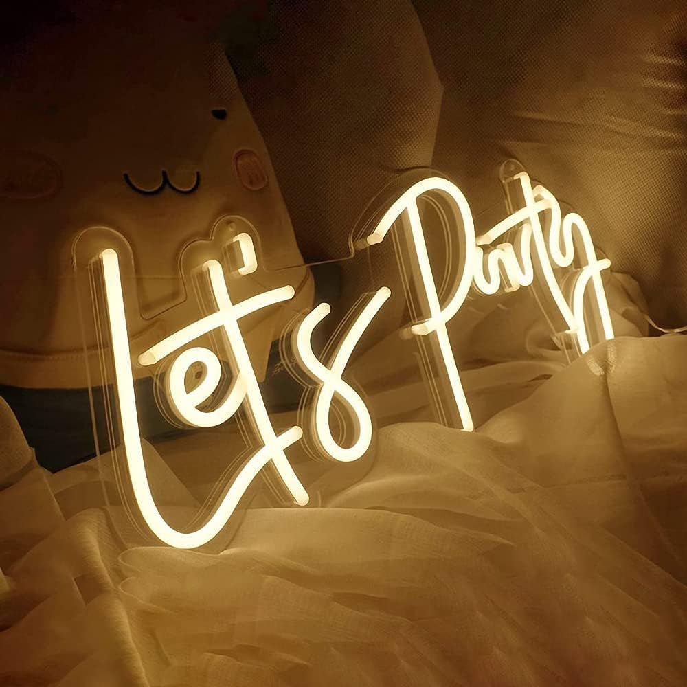 Ulalaza LED Neon Sign Night Light for Wall Party Décor Bedroom Room Bar Wedding Home Birthday Art