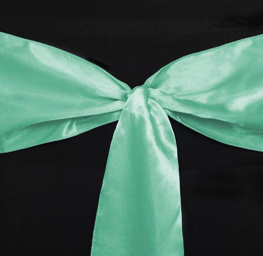MDS Pack of 200 PCS Satin Chair Sashes Charmeuse Sateen Dining Chair Bows Ribbon Ties Back Sash for