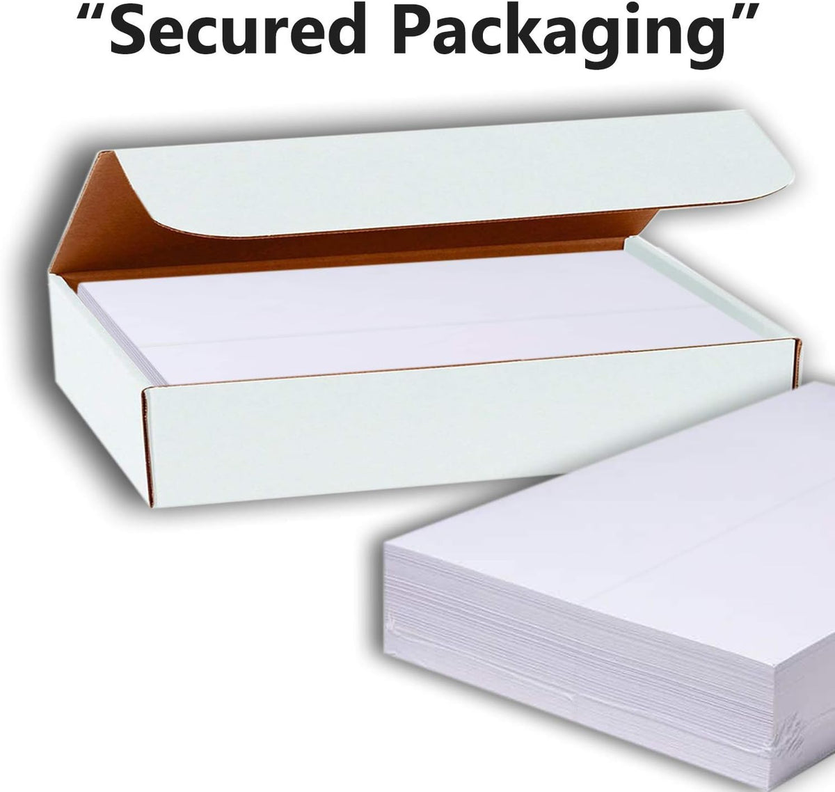 Hamilco Blank Tent Name Place Table Cards 3 1/2" x 11" Folded Card Stock - White Cardstock Paper