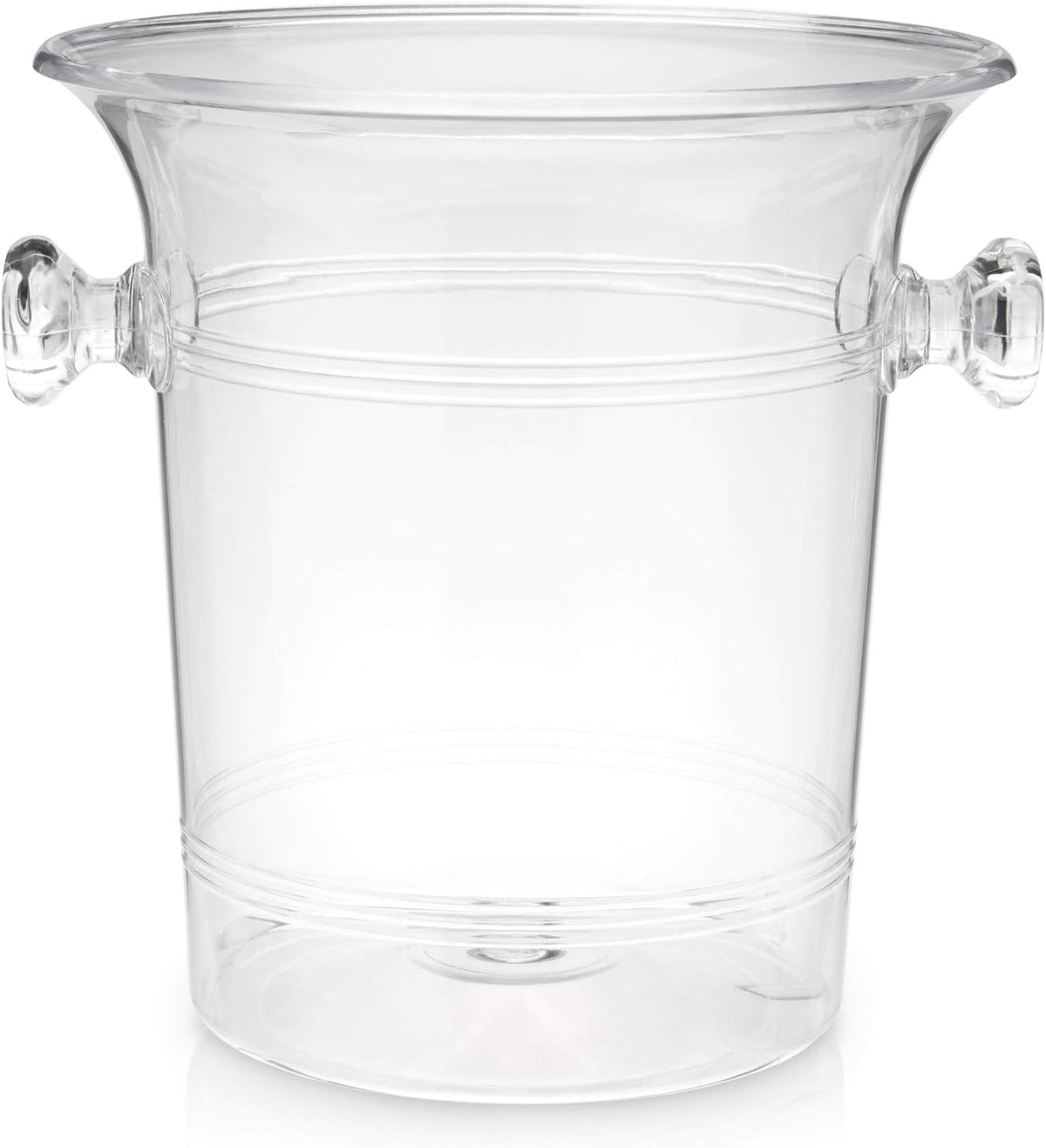True Clear Acrylic Ice Bucket with Handles, 3-Liter Capacity, Durable Wine and Champagne Bucket