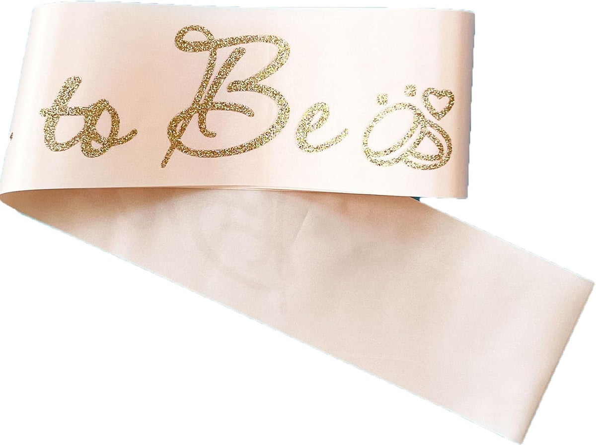 Rose Gold Bride to Be Sash for Bridal Shower Bachelorette Party Wedding Hen Party Decorations