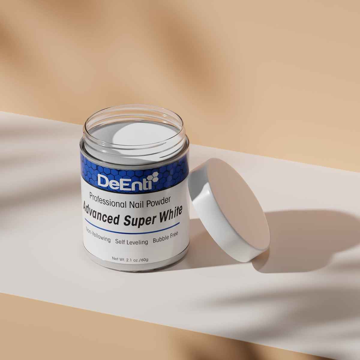 Acrylic Nail Powder, 2oz Bright White Acrylic Powder Dip for Nails, Long Lasting Salon Quality