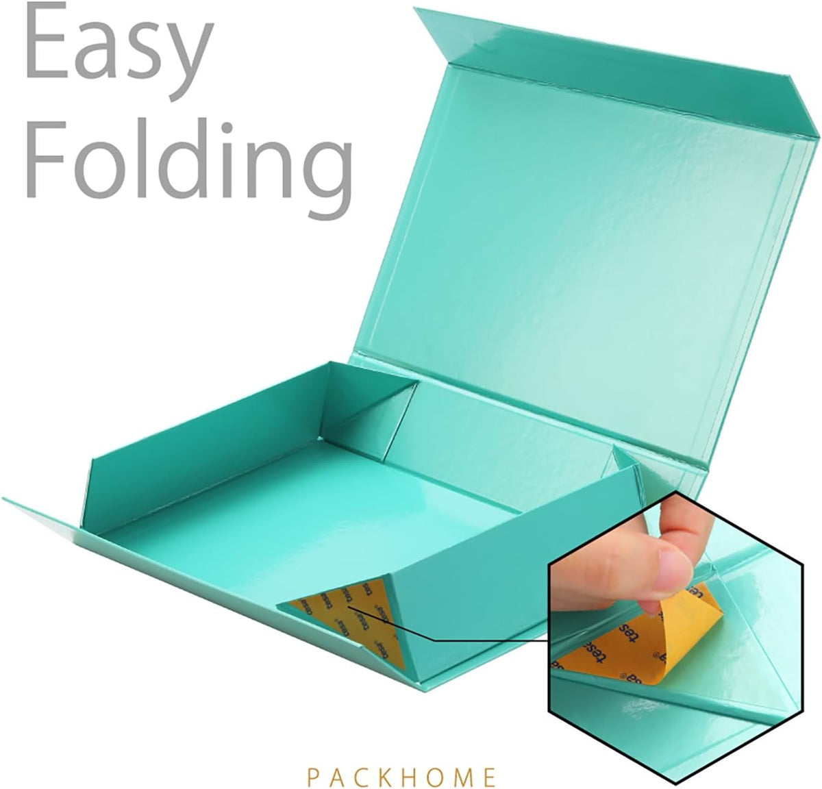 PACKHOME Gift Box 11.5x8x2.5 Inches, Sturdy Shirt Box with Magnetic Lid for Multiple Occasions