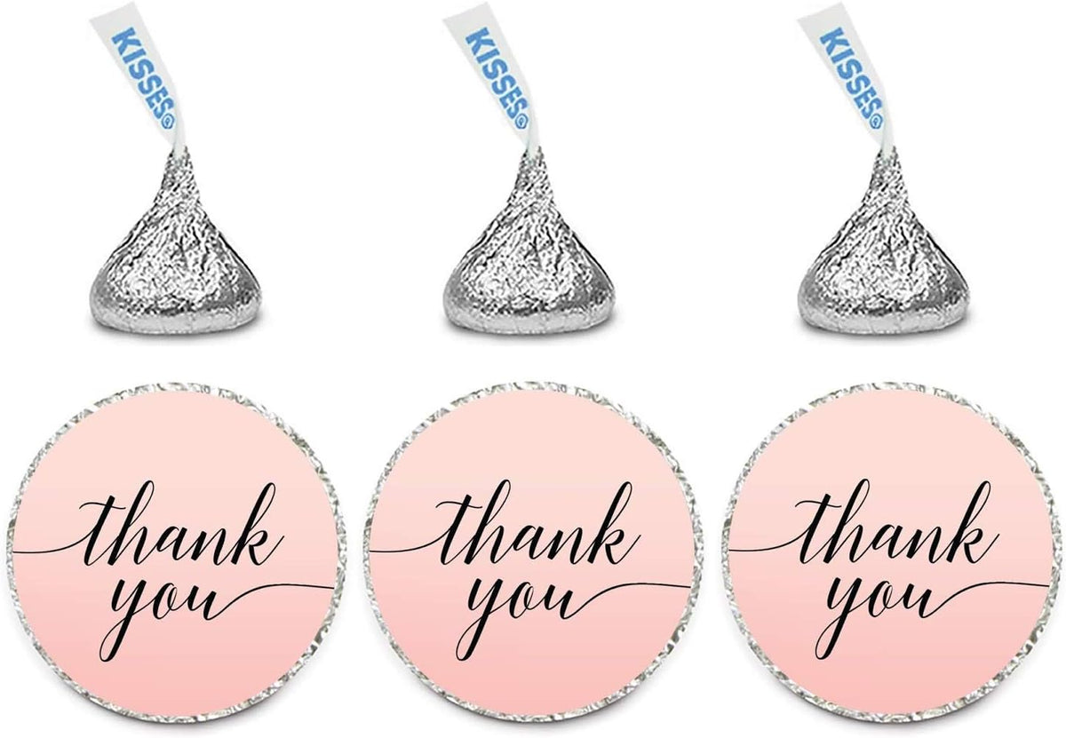 Andaz Press Blush Pink Rose Elegant Party Collection, Small Round Circle Label Stickers, Fits