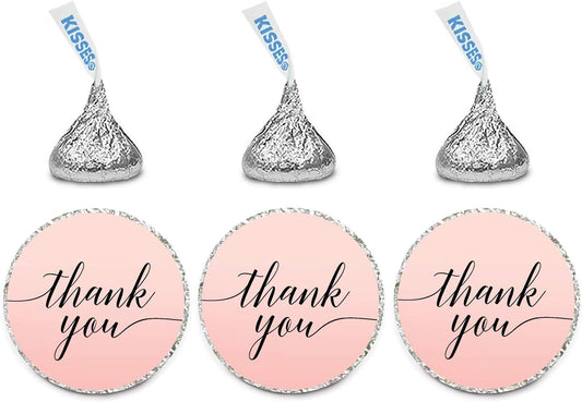 Andaz Press Blush Pink Rose Elegant Party Collection, Small Round Circle Label Stickers, Fits