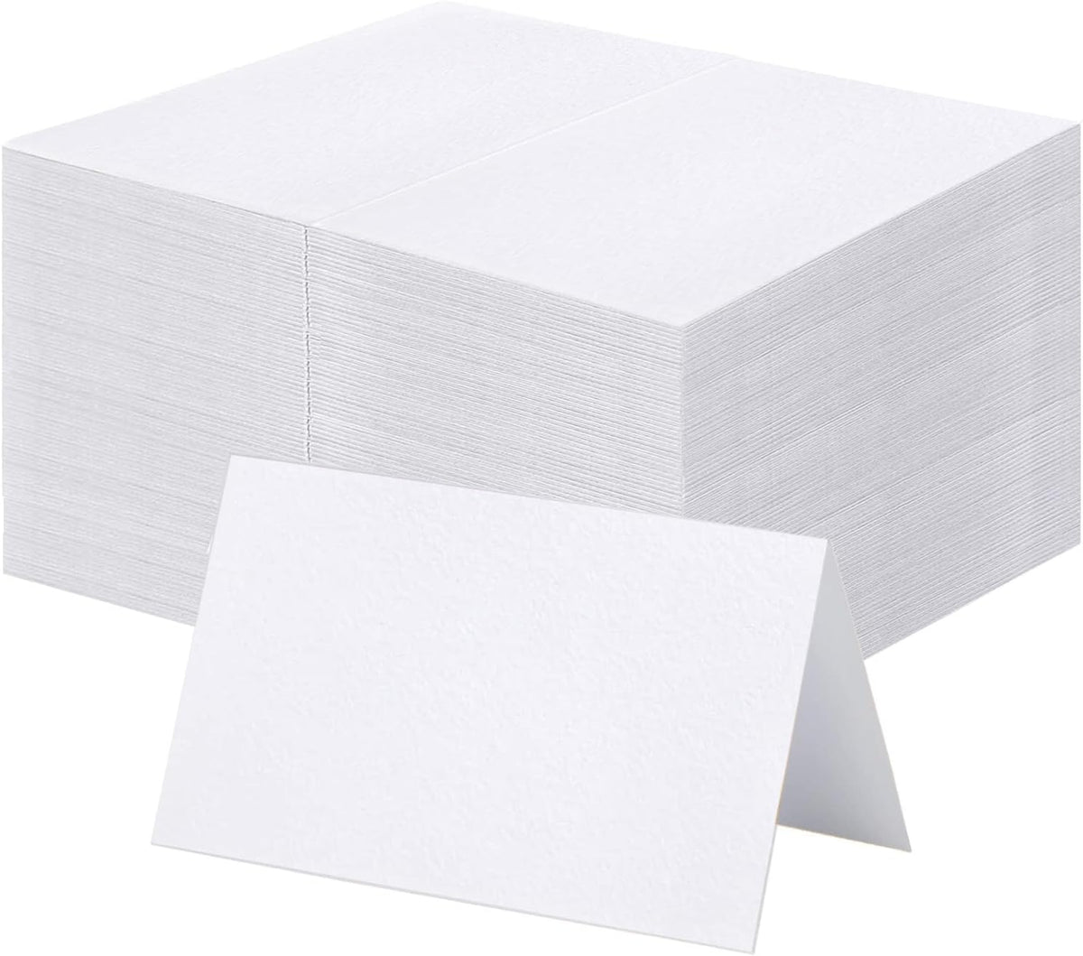 120 Pcs Premium Place Cards, 2x3.5in Small Tent Cards, Blank Fillable Banquet Seat Cards, Name