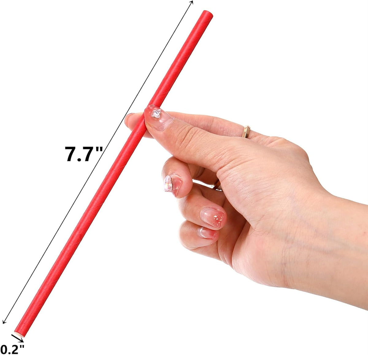 DEAYOU 800 PCS Paper Drinking Straws, Disposable Paper Straws for Mixed Drinks, Party Supplies