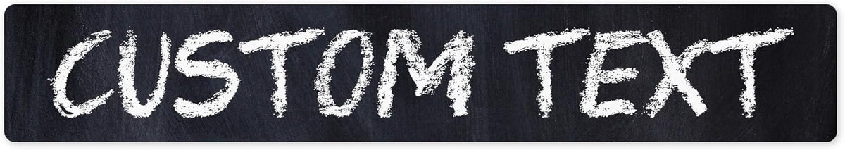 Custom Sign, Custom Street Sign, 11 Font Colors, 13 Font Styles, 4 Hole Options, 22 Sizes, 6x36