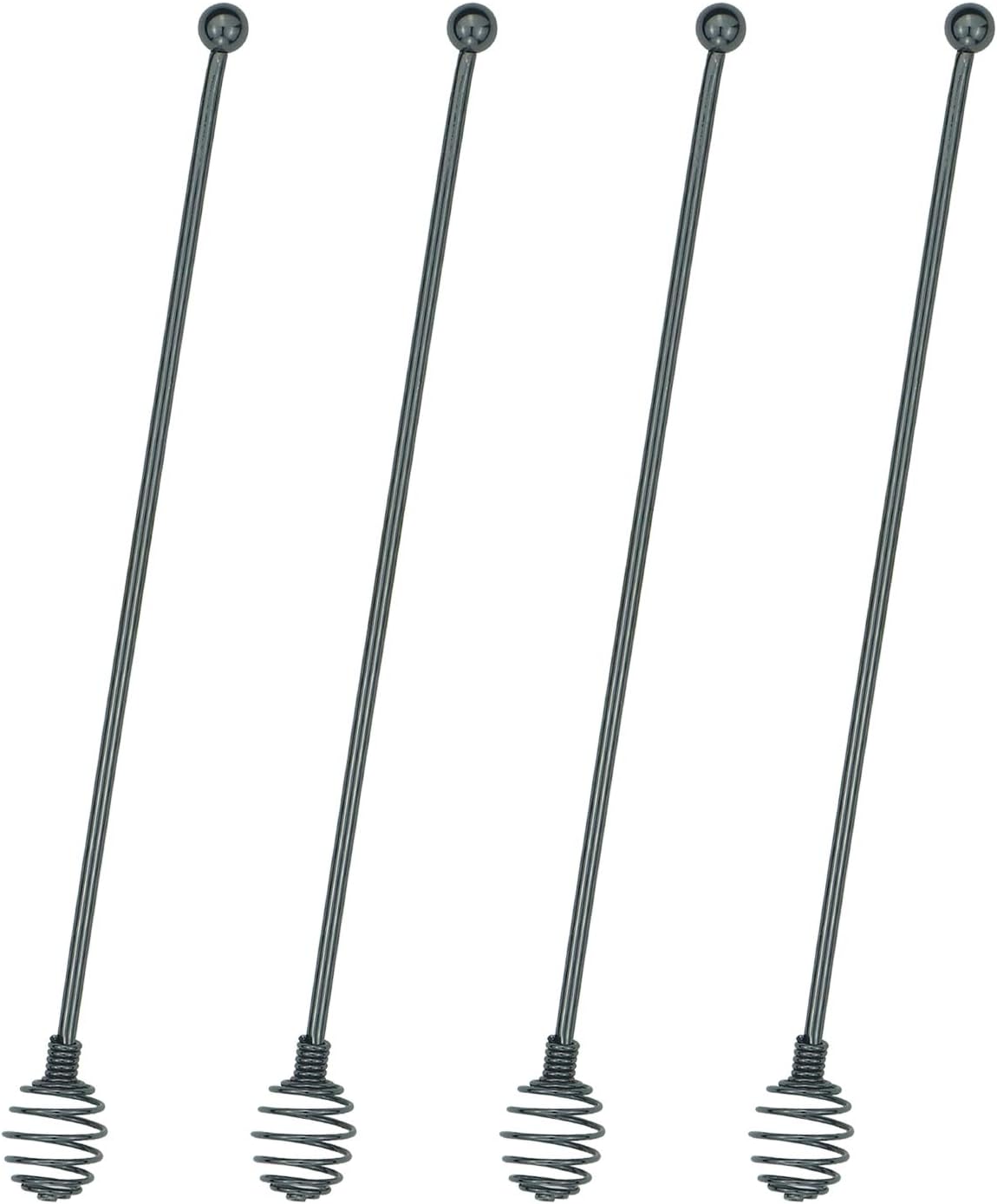 Coffee Stir Sticks,BURLIHOME Specialty Spoons Stainless Steel Spherical Mixing Spoon Solid/Hollow