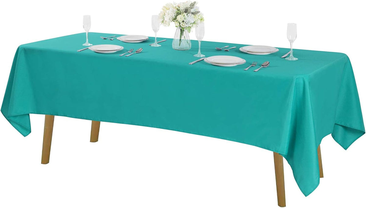 Rectangle Tablecloth 60x102 inch Washable Polyester Fabric Table Cloth for Wedding Party Dining