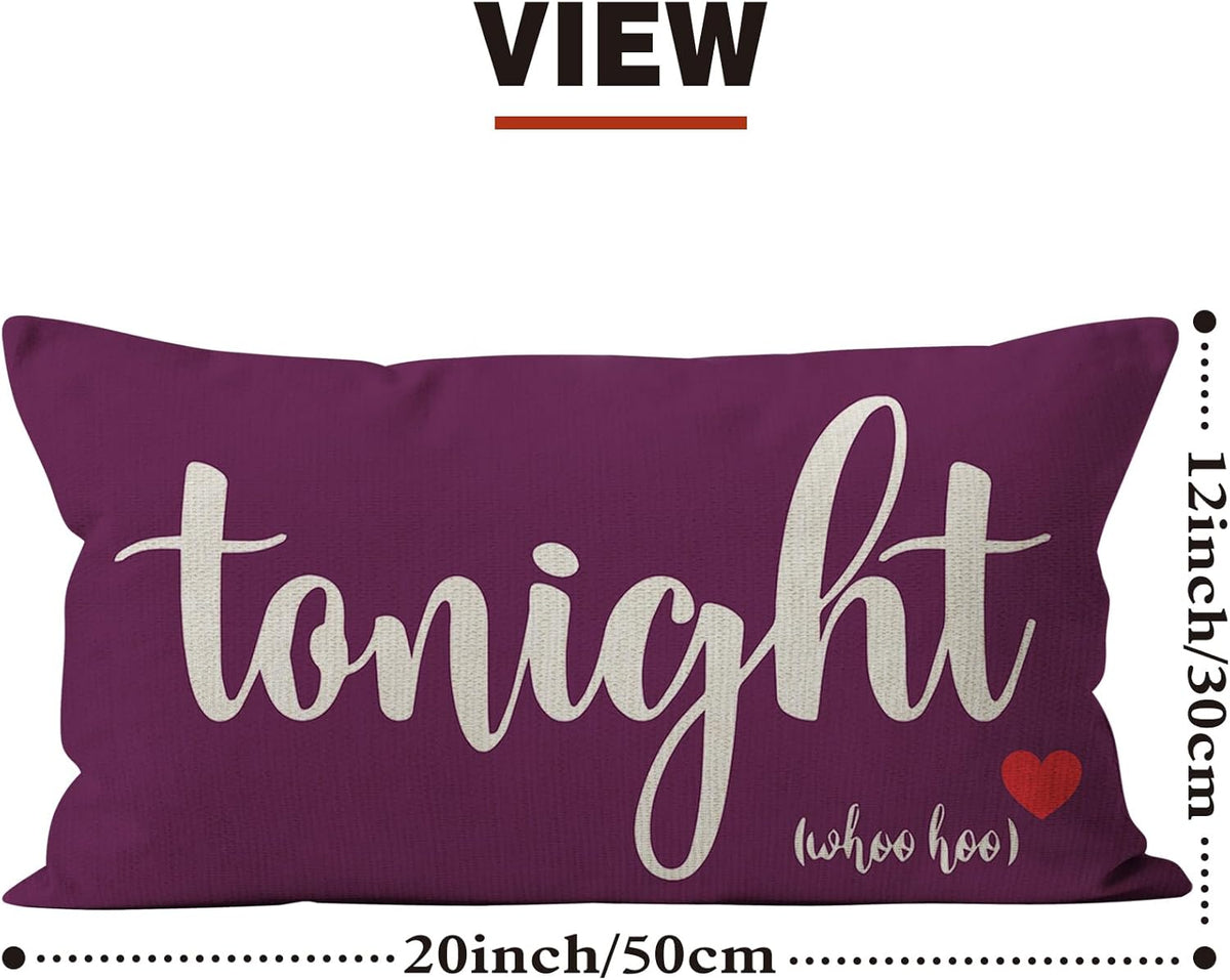 Mancheng-zi Bridal Gift,12x20 Pillow Cover,Bridal Shower Gifts,Funny Couples Reversible Linen