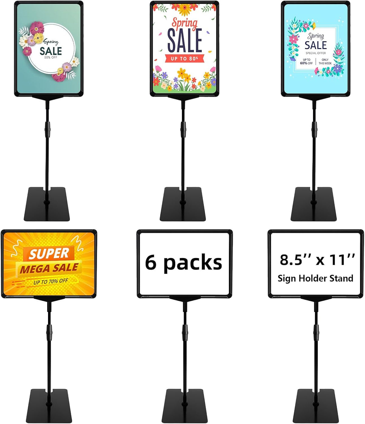 Sign Holder Stand 8.5 x 11,Sign Stand for Display,Table Sign Holders,Suitable for indoor