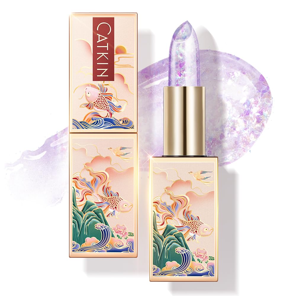 CATKIN Lip Balm Tinted Color Changing Lipstick Ultra Hydrating Lip Moistrurizer Lip Care with